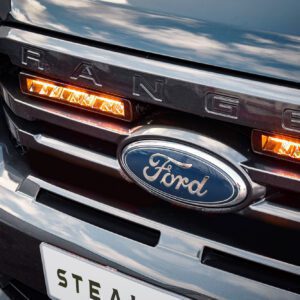 Stealth LED Ford Ranger T8 2018-2022 Twin 10" Flashing Luminous LED Integration Grille Kit - 7,560 Lumens