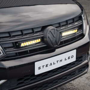 Stealth LED VW Amarok 2016-2022 Twin 10" Flashing Luminous LED Integration Grille Kit - 7,560 Lumens