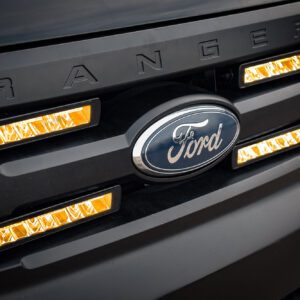 Stealth LED Ford Ranger T7 2015-2018 Quad 10" Flashing Luminous LED Integration Grille Kit - 15,120 Lumens