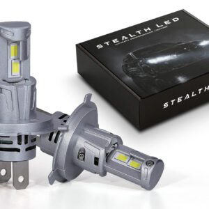 Stealth LED H4 Headlight Bulb Pair - 2800 lumens