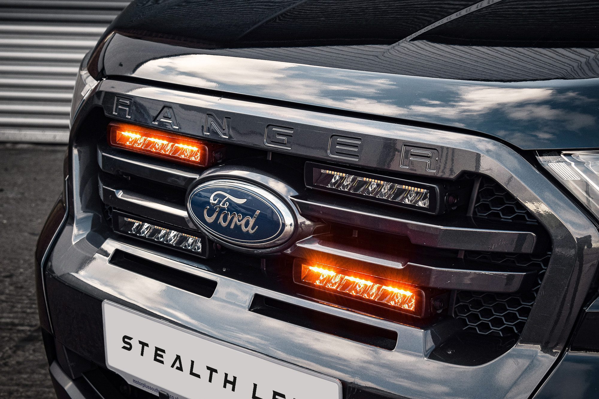 Led Grille Ranger Stealth LED Ford Ranger T8 2018-2022 Quad 10